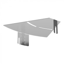 Крышка угла горизонтального изменяемого 0-45 градусов Стандарт INOX (AISI 304) 200 Промрукав (PR16.3608)