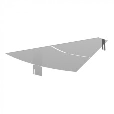 Крышка угла горизонтального изменяемого 0-45 градусов Стандарт INOX (AISI 304) 500 Промрукав (PR16.3611)