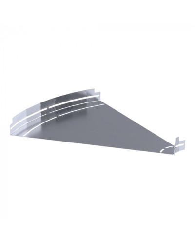 Угол горизонтальный изменяемый 0-45 градусов Стандарт INOX (AISI 316) 600х50 Промрукав (PR16.3632) в Кемерово Аксессуары для лотков Pintop.ru