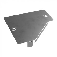 Крышка переходника левого Стандарт INOX (AISI 304) 200х100 Промрукав (PR16.4297)