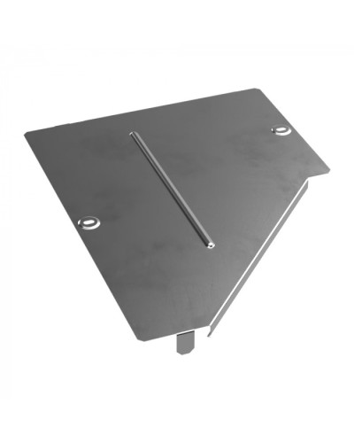 Крышка переходника левого Стандарт INOX (AISI 304) 400х200 Промрукав (PR16.4303) в Кемерово Аксессуары для лотков Pintop.ru