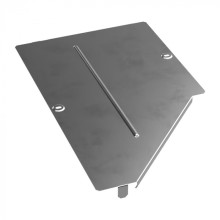 Крышка переходника левого Стандарт INOX (AISI 304) 500х300 Промрукав (PR16.4307)