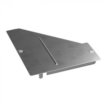 Крышка переходника правого Стандарт INOX (AISI 304) 400х150 Промрукав (PR16.5777)