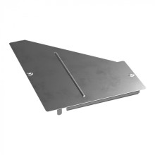 Крышка переходника правого Стандарт INOX (AISI 304) 500х200 Промрукав (PR16.5781)