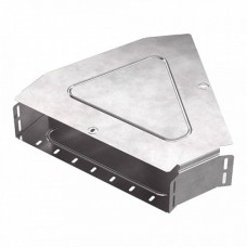 Угол горизонтальный 45 градусов с крышкой Стандарт 400х100 Промрукав (PR16.0615)