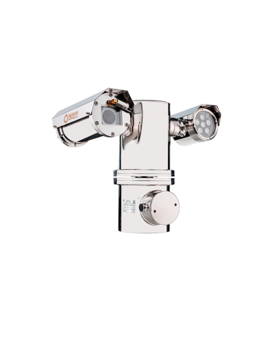 Взрывозащищенный термокожух на поворотной платформе для IP видеокамеры с ИК подсветкой. Напряжение питания: 24 VDC/VAC в Кемерово Системы видеонаблюдения Pintop.ru