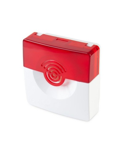 Оповещатель светозвуковой Рубеж ОПОП 124-7 12В (корпус бело/красный) в Кемерово Оповещатели Pintop.ru