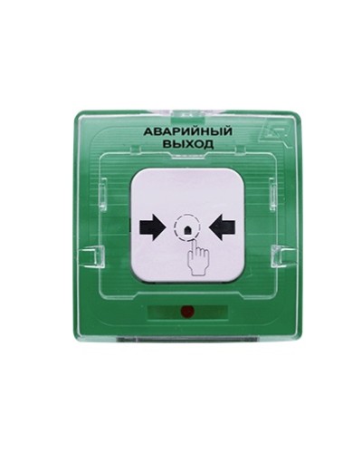 Устройство дистанционного пуска Рубеж УДП 513-10 Аварийный выход (зеленый) в Кемерово Пожарные извещатели Pintop.ru