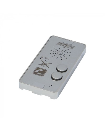 Переговорное устройство с кнопкой отключения оповещателя (зеркальная поверхность) Кристалл СДК-029.МГН.2 в Кемерово Дополнительное оборудование для ОПС Pintop.ru