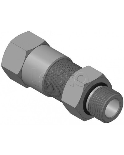 Кабельный ввод с резьбой G1/2 мм для прокладки кабеля в металлорукаве РЗ-ЦП-12, с уплотнением кабеля и проходным диаметром кабеля d=6-10 мм Спектрон КВМ-12/10-М-G1/2 в Кемерово Аксессуары для кабель-канала Pintop.ru