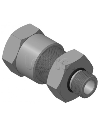 Кабельный ввод с резьбой G1/2 мм для прокладки кабеля в металлорукаве РЗ-ЦП-20, с уплотнением кабеля и проходным диаметром кабеля d=8-12 мм Спектрон КВМ-20/12-М-G1/2 в Кемерово Аксессуары для кабель-канала Pintop.ru