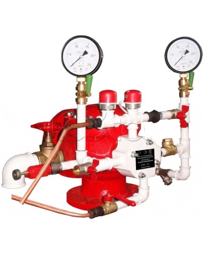 Узел управления дренчерный с пневмоприводом Спецавтоматика УУ-Д100/1,6(П0,028)-ВФ.О4 в Кемерово Устройства пуска водяного пожаротушения Pintop.ru