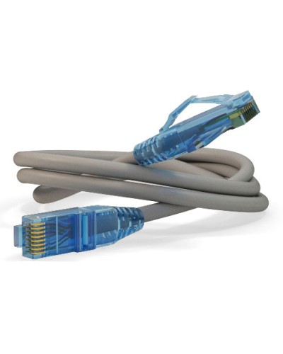 Патч-корд U/UTP Hyperline PC-LPM-UTP-RJ45-RJ45-C6-0.3M-LSZH-GY в Кемерово Патчкорды (медные) Pintop.ru