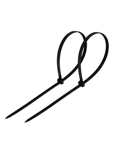 Хомут-стяжка нейлоновый 4х250 мм чёрный (100шт/уп) REXANT 07-0251 в Кемерово Стяжки-хомуты Pintop.ru