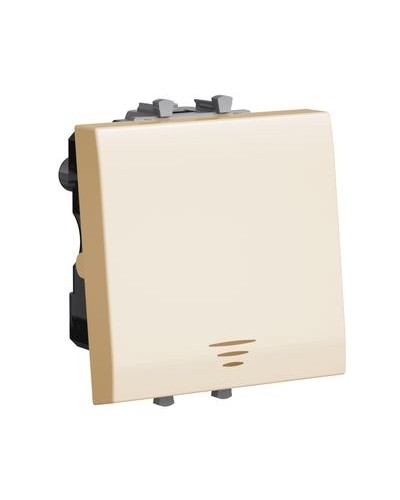 Кнопка Ванильная дымка, Avanti, 16A, 2 мод. DKC 4405152 в Кемерово Аксессуары для стоек и шкафов Pintop.ru