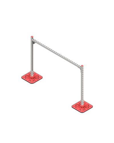 Опорная конструкция для горизонтальных прямоугольных воздуховодов и металлических лотков кабеленесущих систем TECHNORAPTOR FOOT 1500х1000 HD КМ-профиль (KM-TR-F-SSHRAD-1500-1000 HD) в Кемерово Системы видеонаблюдения Pintop.ru