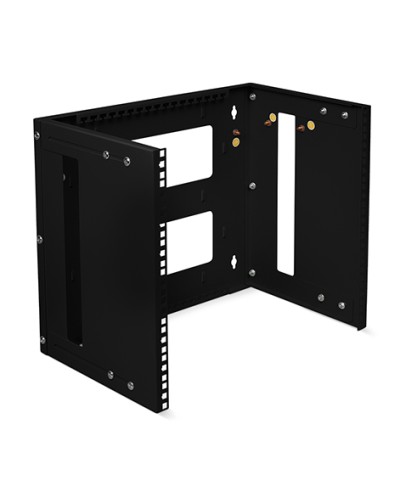 Кронштейн настенный 19 9U, цвет черный Cabeus NC-9U-BK в Кемерово Аксессуары для стоек и шкафов Pintop.ru